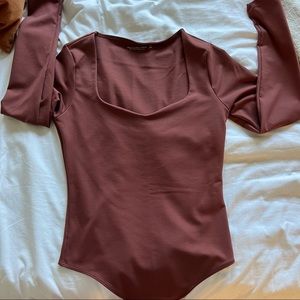 Abercrombie Bodysuit Small Rust